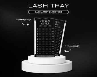 Editable Lash Tray Template | Lash Tech Branding, Canva (Digital Download)