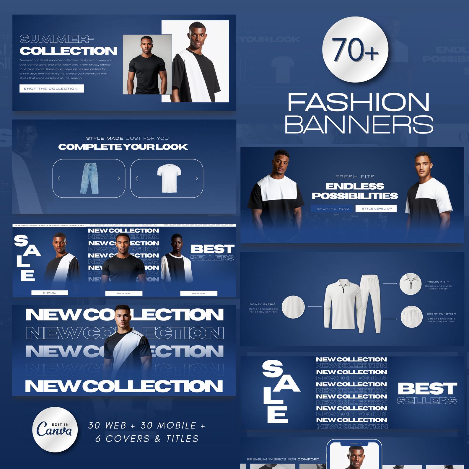 70 Navy Men Fashion Web Banners | Clothing Boutique | Streetwear ...