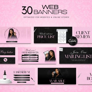 Customizable Eyelash Extensions Website Templates |