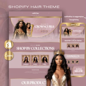 Shopkette Theme | Webseite von Hair Business | Haar-Branding-Vorlagen | Haarverlängerungen Shopilly Theme | Haar Vorlagen | Haarbündel Branding