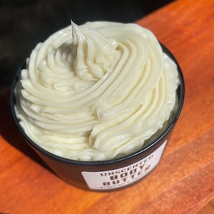 Whipped Body Butter (8oz) -  sensitive skin - raw shea butter - lotion - all natural - organic skincare