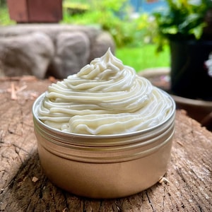 Whipped Body Butter (6oz) -  sensitive skin - raw shea butter - lotion - all natural - organic skincare