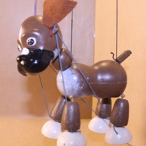 Pelham Puppets BENGO, The Boxer Puppy - Blue Peter Cartoon Dog - Marionette - Boxed - Great Condition - 1960s - Collectors item.
