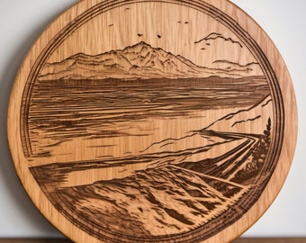 Dessous de verre en bois inspiré du Donegal