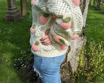 Peaches and Cream crochet cardigan