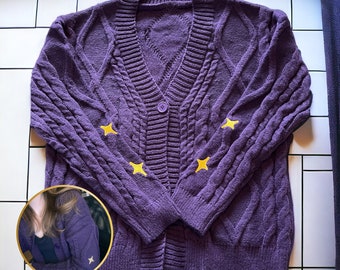 Taylor Purple Speak Now Cardigan Gold Stars