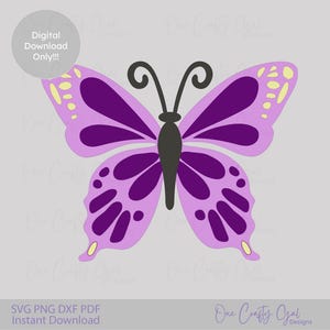 Butterfly Cut File: 3D Layered Design - DIY Paper Craft Decor
