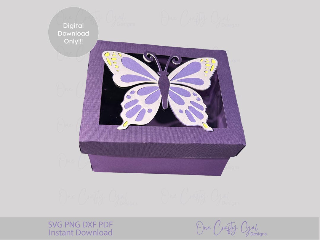 3D Butterfly Gift Box Template: Layered Paper Treat for Spring - Etsy