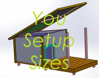 DIY Insulated Dog House Plan with Porch: Flexible Size (Digital Plans)