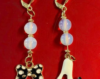 Opal 14 K Gold Plated Earrings