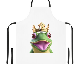 Happy Prince Frog, grembiule, cinghie a 5 colori (AOP)