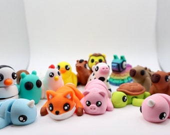 Cute Animal Toys Bundle - Pack of 15 - Great gift for children and adults - Mother’s Day Gift