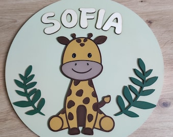 Personalisiertes Gemälde mit Namen und Farben für Jungen, Mädchen, Erwachsene, Baby-Willkommen, Zimmerdekoration, Holznamen, Mutterschaft