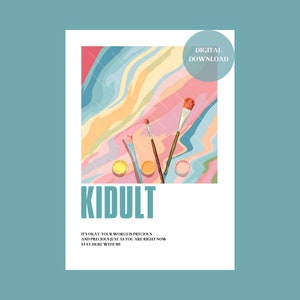 Seventeen &quot;Kidult&quot; digital wall print - aesthetic kpop decor