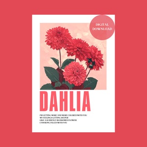 Impression murale numérique GI-DLE « Dahlia » - déco kpop esthétique
