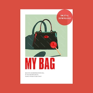Impression murale numérique « My Bag » GI-DLE - déco kpop esthétique