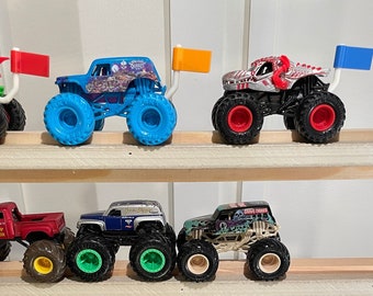 Monster Truck Display Flags, Grave Digger, Monster Truck Wheels Toy 1:64 Scale. Please read full description for ordering.