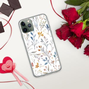 Elegante Blumen iPhone Hülle | Vintage Garten Handyhülle | Nettes ästhetisches Design | Botanical Bliss iPhone Hülle - Stylische Handyhülle mit Blumenmuster