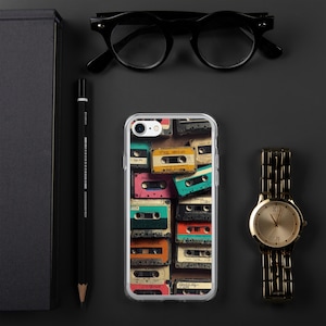 Vintage Kassettenband Sammlung – Retro Musik Nostalgie | für iPhone 7, 8, SE, X, 11, 12, 13, 14 | Perfektes Geschenk für sie