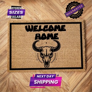 Welcome Home Doormat, Housewarming Gift, New Home Gift, Home Decor, Home Doormat, Western Decor, Outdoor Rug, Welcome Doormat, Welcome Mat