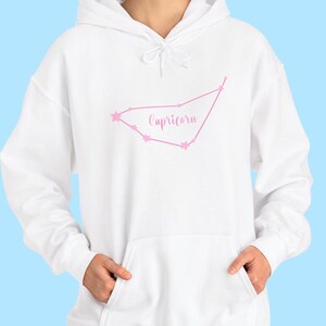 Astrology Zodiac Sign Hoodie, Astrological Sweatshirt, Star Sign Sweater, Sun Sign Hoodie, Birth Sign Hoodie, Cosmic Sweatshirt, Pink Zodiac