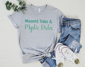 Camiseta de la Bruja Celestial del Mar: Fases lunares místicas, magia oceánica