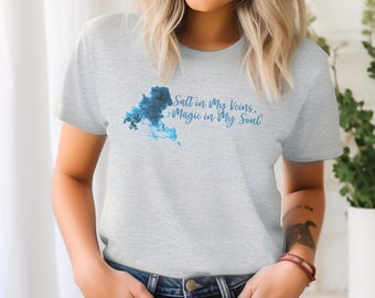 Camiseta Celestial Sea Magic: Camiseta gráfica Ocean Witch