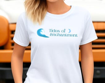 Camiseta Sea Witch: Camiseta gráfica con fases lunares y magia oceánica