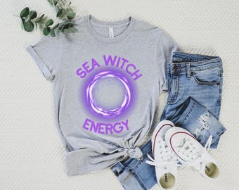 Camiseta Sea Witch Energy: Fases lunares, magia del océano