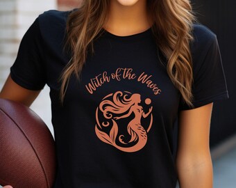 Mystical Mermaid Graphic Tee: Celestial Sea Witch T-Shirt
