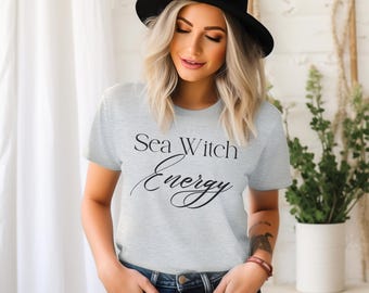 Camiseta de Bruja del Mar: Hechicera de Agua Salada, Magia de la Luna y el Océano