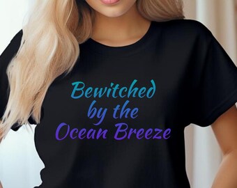 Camiseta de sirena: Camiseta gráfica de bruja marina mística