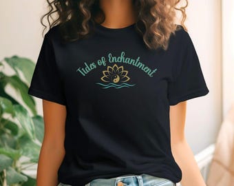 Camiseta de la Bruja Celestial del Mar: Camiseta con Gráfico del Océano Místico