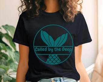 Camiseta de sirena: Camiseta gráfica de bruja marina mística