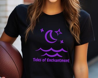 Camiseta de la Bruja Celestial del Mar: Camiseta con Gráfico de la Marea Lunar