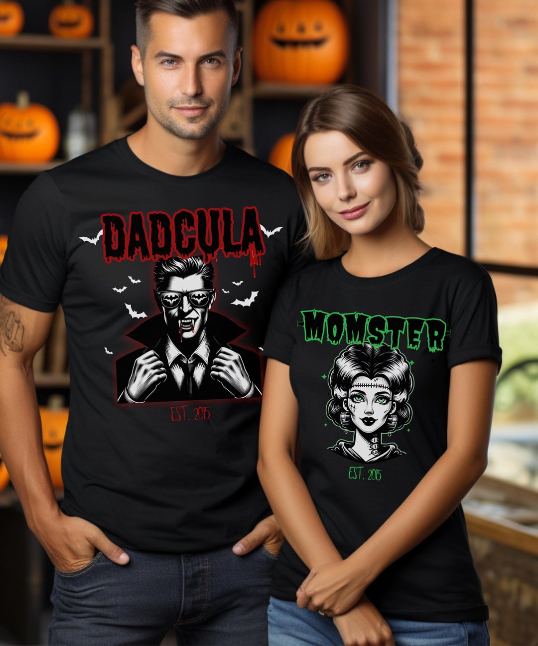 Custom Couples Halloween Shirt. Mom and Dad Matching Halloween Shirt ...