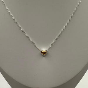 Collier pendentif coeur doré | Argent sterling 925