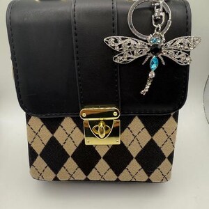 Dragonfly Crystal Handbag Charm