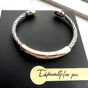 Twisted Modern Cuff Bracelet | 925 Sterling Silver | Gift for Her | Delivered in Gift Box