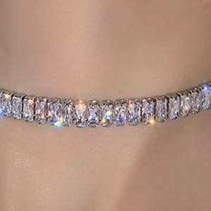 Diamond Choker Tennis Necklace