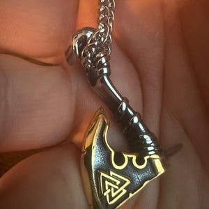 Viking Warrior Axe Necklace