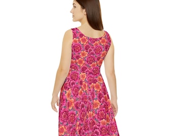 Robe patineuse à motif floral pour femme