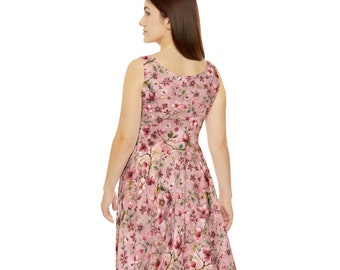 Robe patineuse à motif floral pour femme