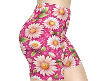 Floral Patterned Women's Biker Shorts