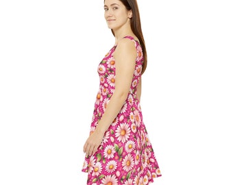 Floral Patterned Women's Skater Dress