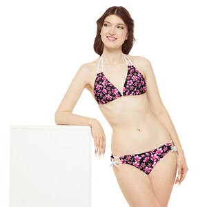 Floral Patterned Strappy Bikini Set zdjęcie 7