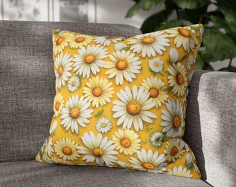 Spun Polyester Square Pillowcase