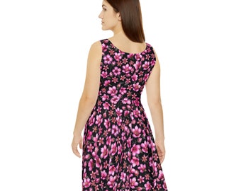 Floral Patterned Women's Skater Dress