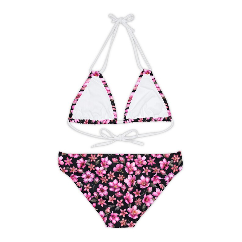 Floral Patterned Strappy Bikini Set zdjęcie 8