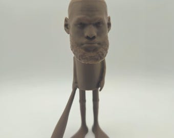 LeBron James Tung Tung Sahur - 3D Printed, Gag Gift, Desktop Decoration, Home Decor, Gift Idea, Stocking Stuffer